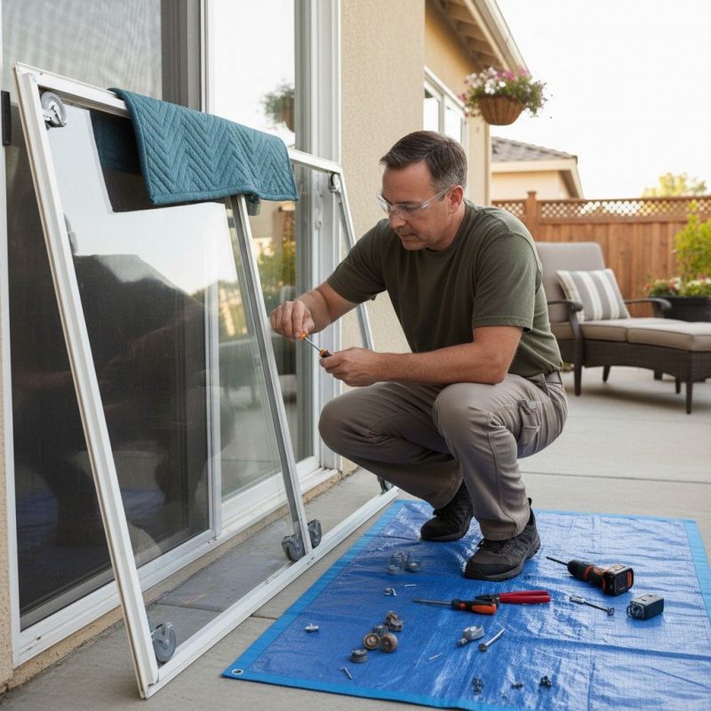 Sliding Door Window Repair