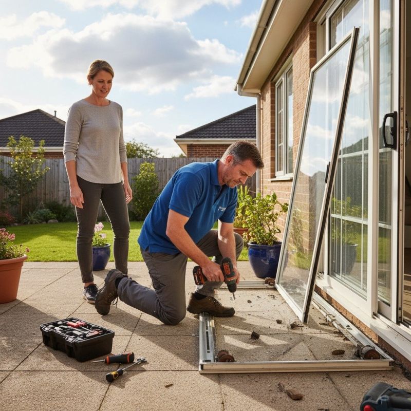 Sliding Door Window Repair