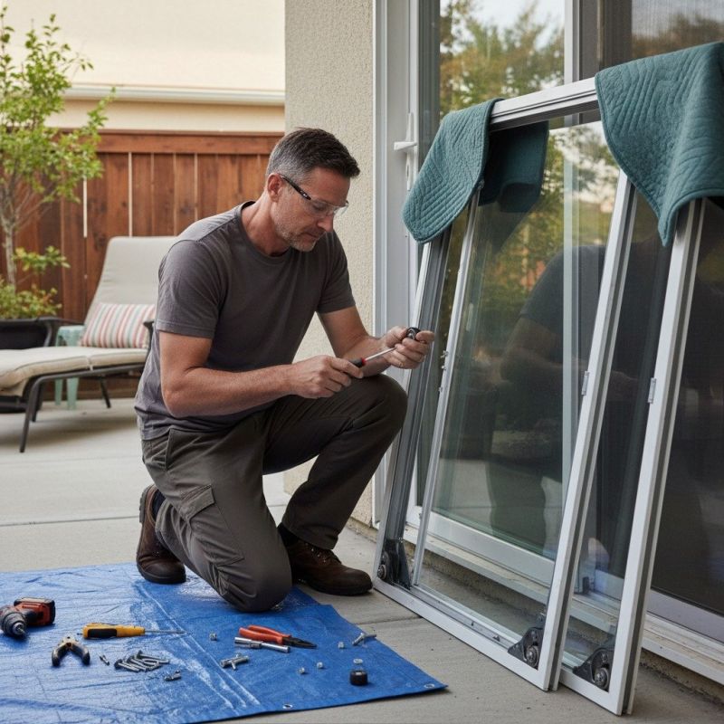 Sliding Door Window Repair